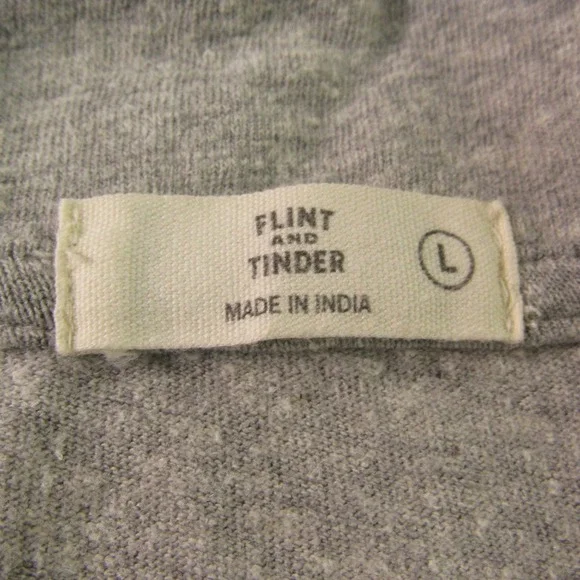 Flint and Tinder Polo Shirt Mens Large Gray Organic Cotton Hemp Short Sleeve - Picture 5 of 12